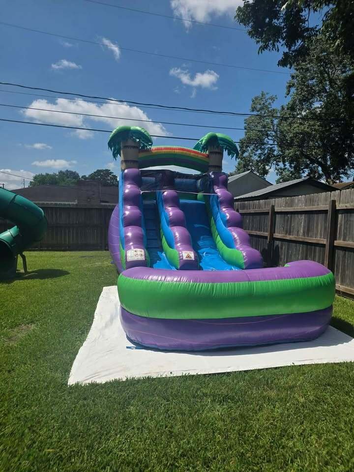Purple Single Water Slide