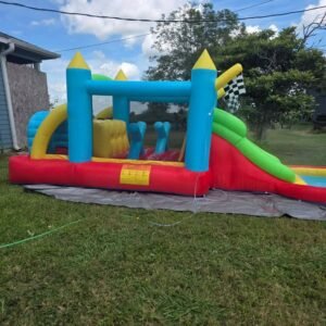 Race-Car Bounce House with Slide
