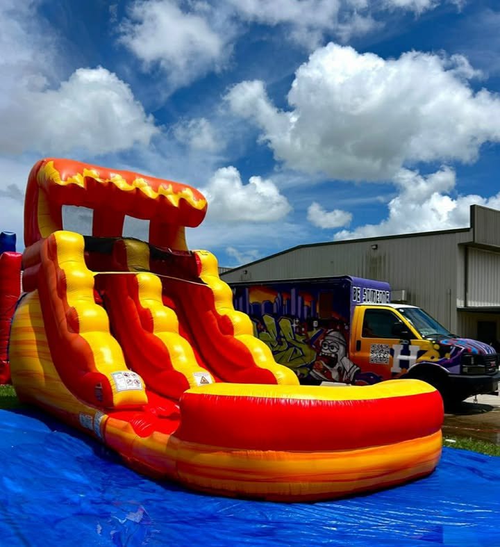 Red & Yellow Double Waterslide